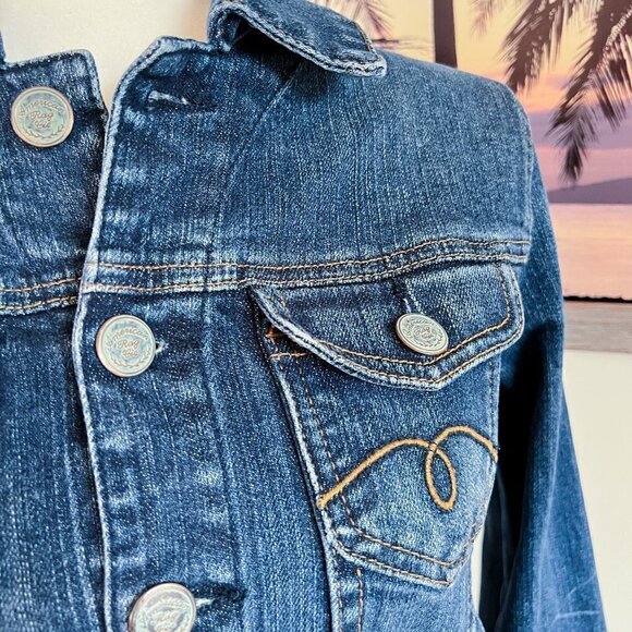 Women's American Rag Blue Denim Jacket | Button Up | Medium Wash | Size Medium - Picture 5 of 7